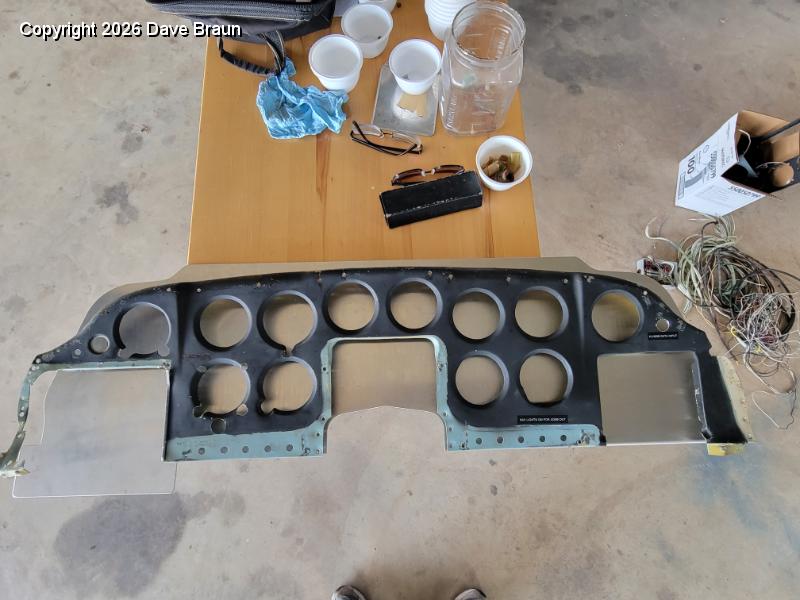 2024-01-31 15.33.39.jpg - Old panel removed and compred to new, 1 inch higher STCd panel from McPeck Aviation.