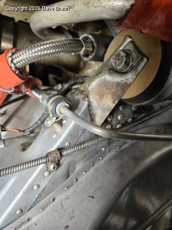 2025-03-17 18.19.24.jpg - Protecting the fuel return line as it passes inside of the engine mount.