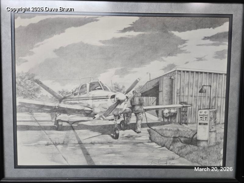 2026-03-20 12.48.09.jpg - A line drawing in the little airport I stopped for fuel in Iola, Kansas.