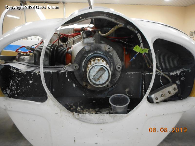 Install prop (3).JPG - Straightening the cowl opening