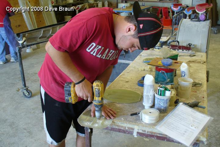 TT Colin drilling holes in baffles.JPG