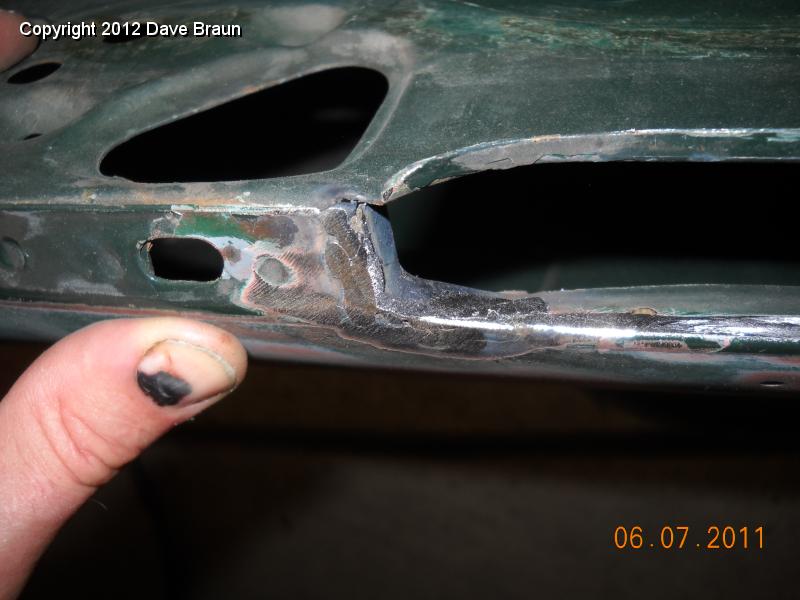Fixing crack of doom with Paul Hunt method 08.jpg - The reinforcement in the driver's door.