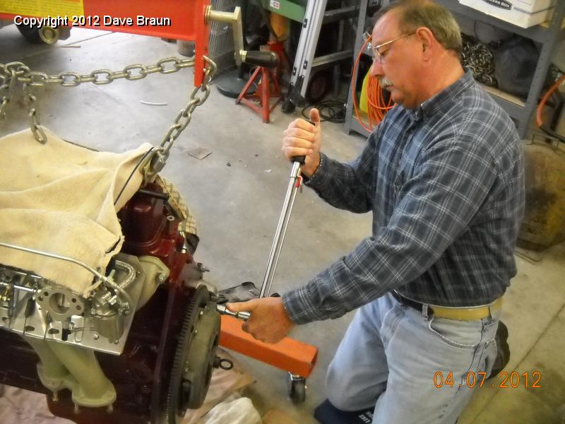 Jim Gevay torquing the clutch with alignment tool in place 01.jpg