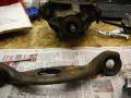 Rear diff teardown removing pinon flange and front carrier07