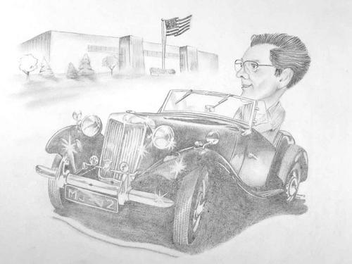 Dave DuBois and his MG TD=