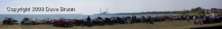 GOF Lakeside Show Pan 1.JPG - Car show along the lake