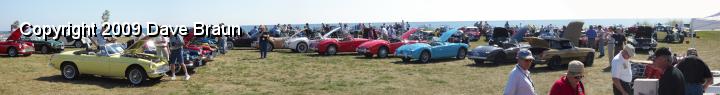 GOF Lakeside Show Pan 2.JPG - 'Modern' section of car show