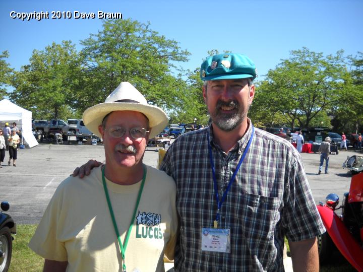 DSCN0849.JPG - Ran into Len Fanelli, who makes a neat roller cam set up for the XPAG. We talked about road springs, and he liked my anti-sway bar set up.