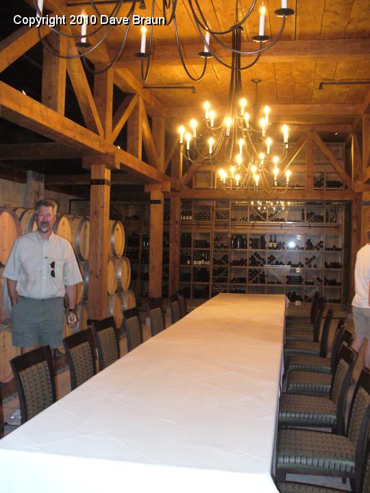 P1010802.JPG - The wine celler. A cool treat as NOTL was under a heat/humidity wave. Tough on the vineyards as well.