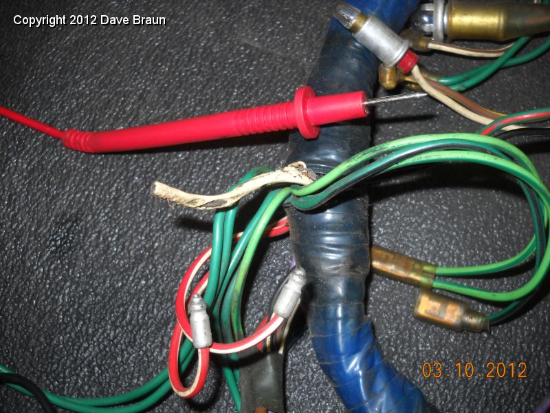 Removing burned ignition wire from harness.jpg