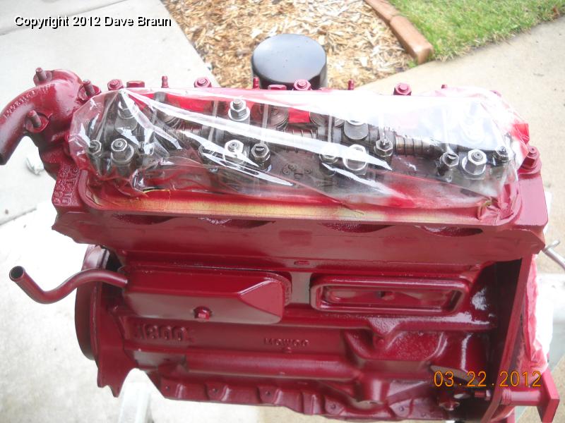 Engine painted note saran wrap over rockers 03.jpg