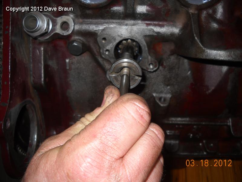 Installing Distributor drive using rocker stud.jpg