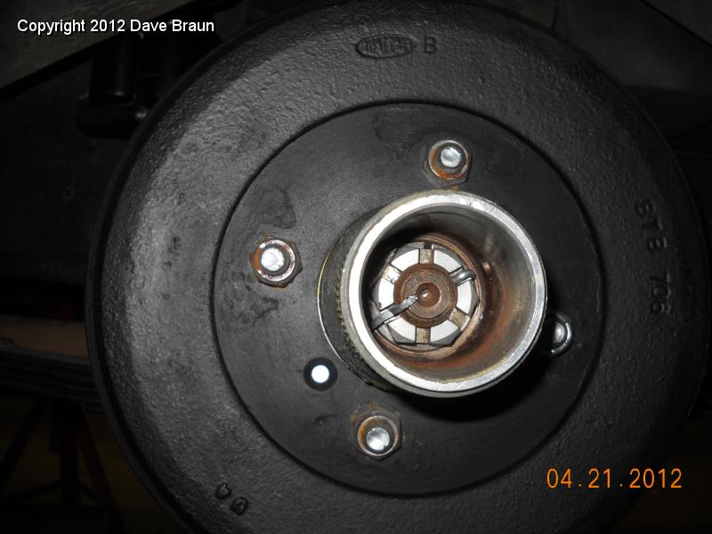 Rear axle nuts torqued for first drive.jpg - Torque rear axle nuts to 150 ft-lbs and then to the next split pin hole.