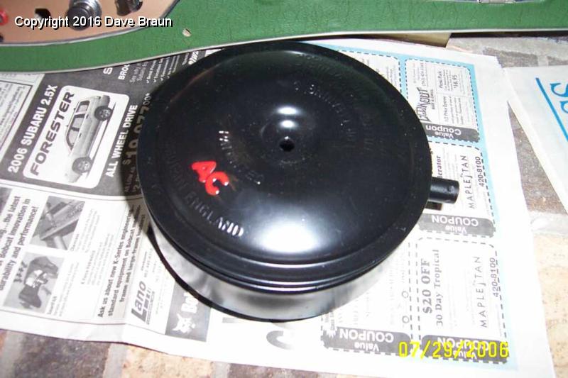 air cleaner painted and detailed.jpg - Making the air cleaner pretty by highlighting the 'AC'.